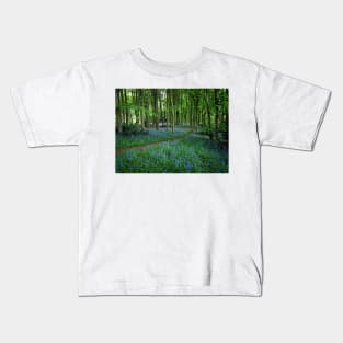 Bluebell Forest, East Sussex Kids T-Shirt